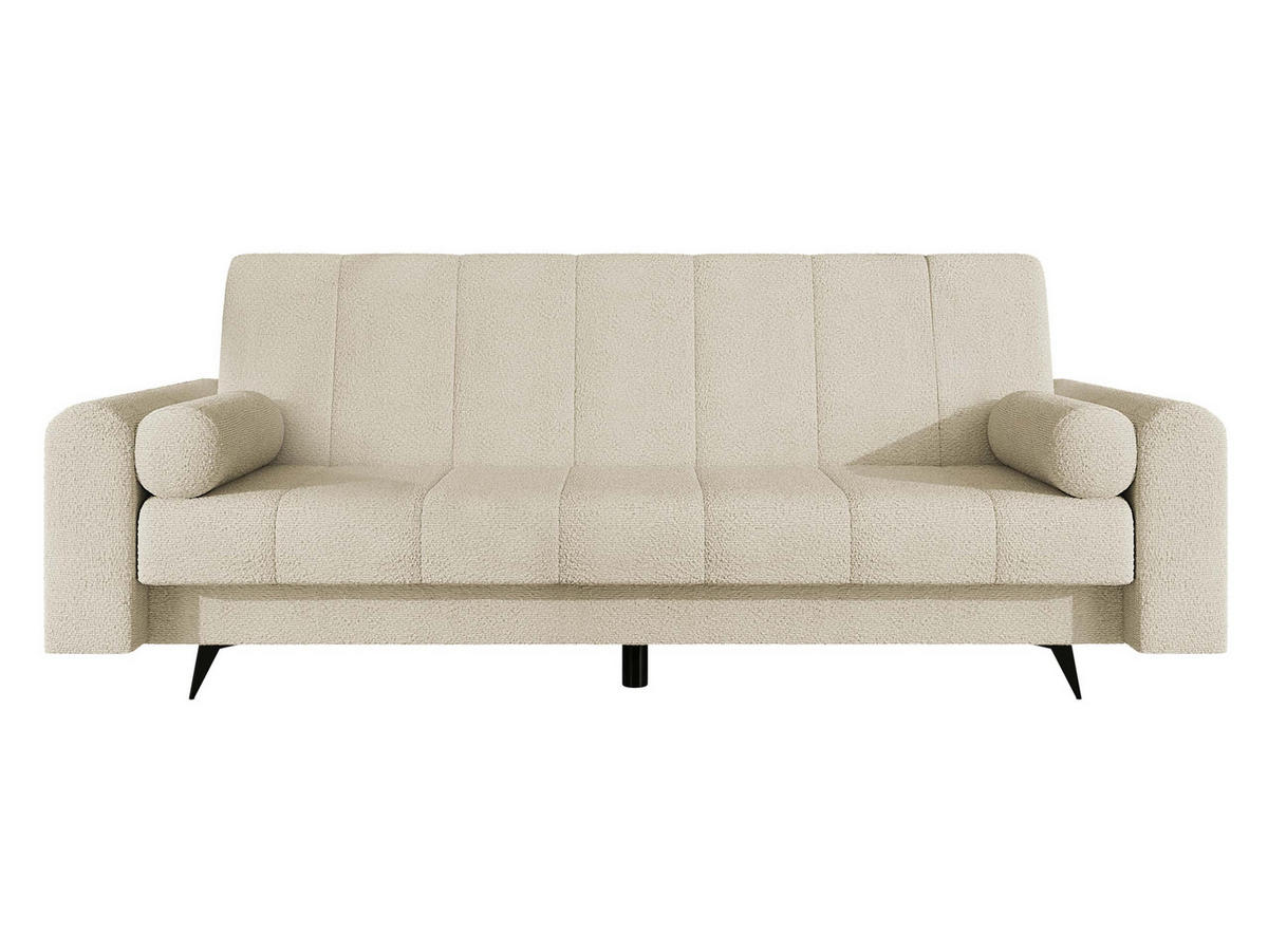 SCHLAFSOFA Zuri - Beige/Schwarz, Holz/Textil (240/93/91cm) - MIRJAN24