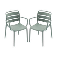 GARTENSTUHL - 2 -Sitzer - Polypropylen - khaki - MOAH - Salbeigrün, Kunststoff (60/81/56.5cm) - Vente-Unique