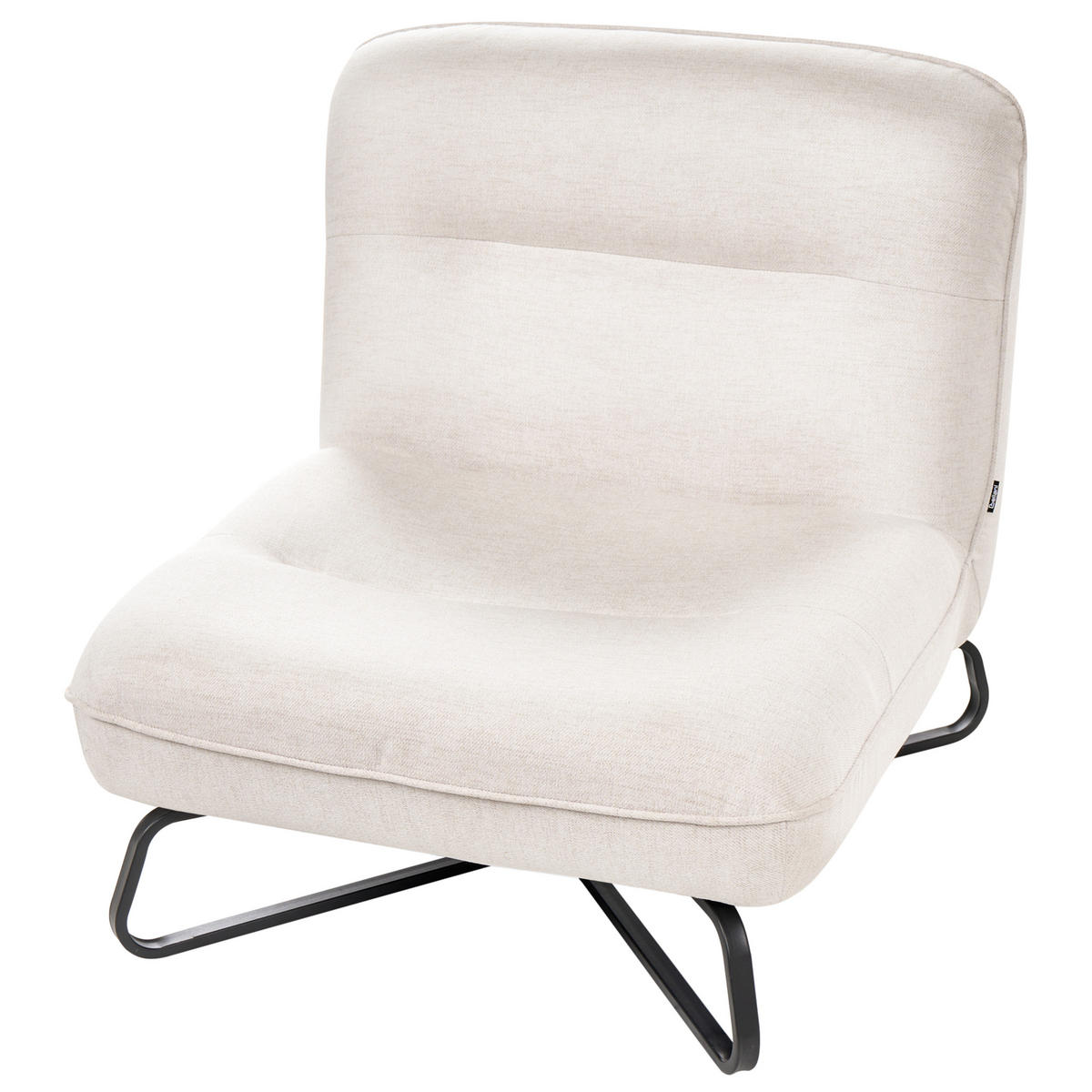 SESSEL Stoff Cremeweiß Lindal - Weiß, Textil (85/85/83cm) - Beliani