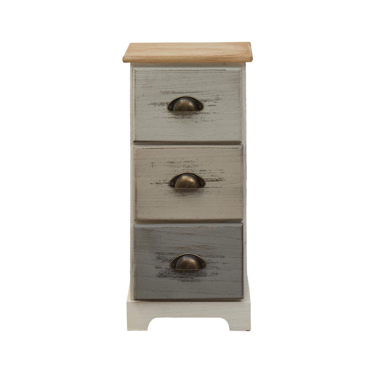 NACHTTISCH Mehrfarbig 25/29/62 cm - Multicolor, Holz (25/62/29cm) - Mobili Rebecca