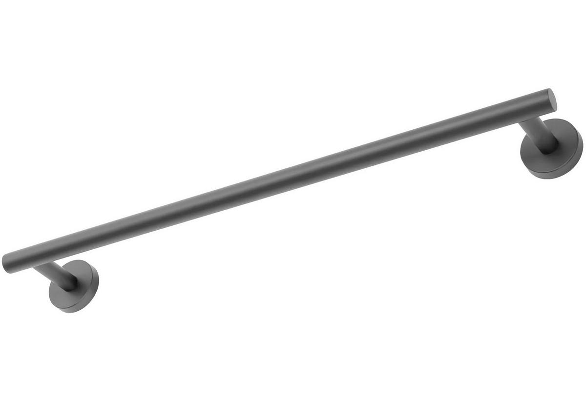 HANDTUCHHALTER Rea Gun Black 322232a Leo - Schwarz, Metall (52.5/5/8cm) - REA
