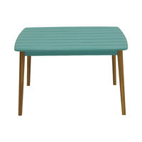 GARTENTISCH - 4 Personen - Holz, Platte - Türkisblau, Hellblau - - Blau, Holz (60/80/50cm) - Vente-Unique