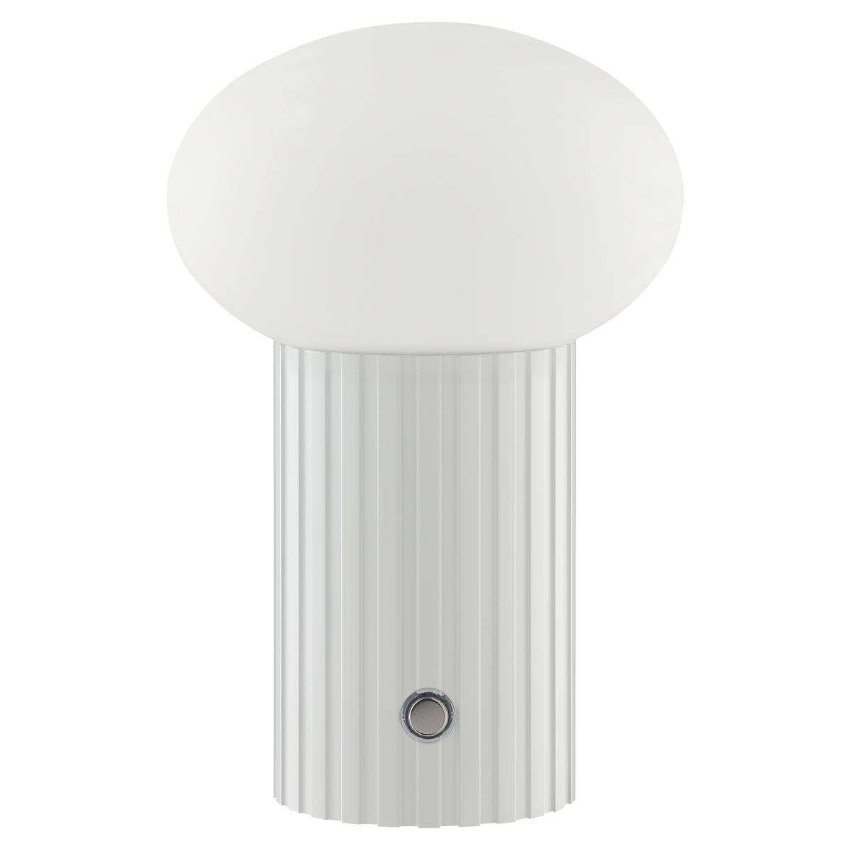 TISCHLEUCHTE Venti Weiß 12/12/18 cm - Weiß, Kunststoff (12/12/18cm) - Brilliant