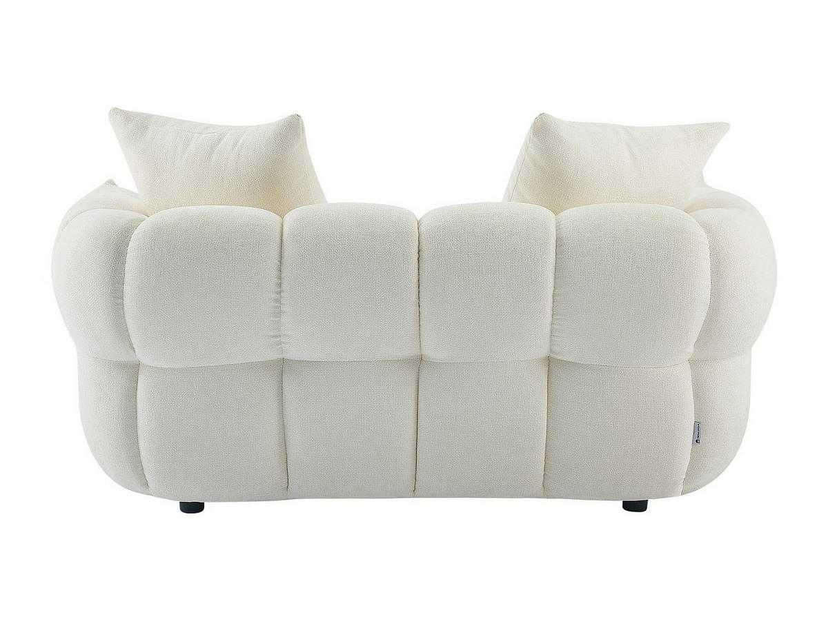 SOFA - 2 Personen - stoff - gebrochenes weiß Kimaca - Weiß, Textil (164/69/96cm) - Vente-Unique