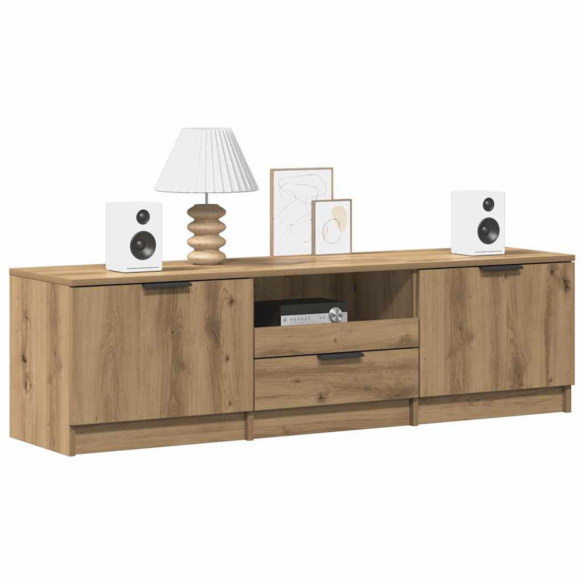 TV-SCHRANK Artisan-Eiche 140/35/40 Cm Holzwerkstoff - Alteiche, Holzwerkstoff (35/40/140cm) - vidaXL