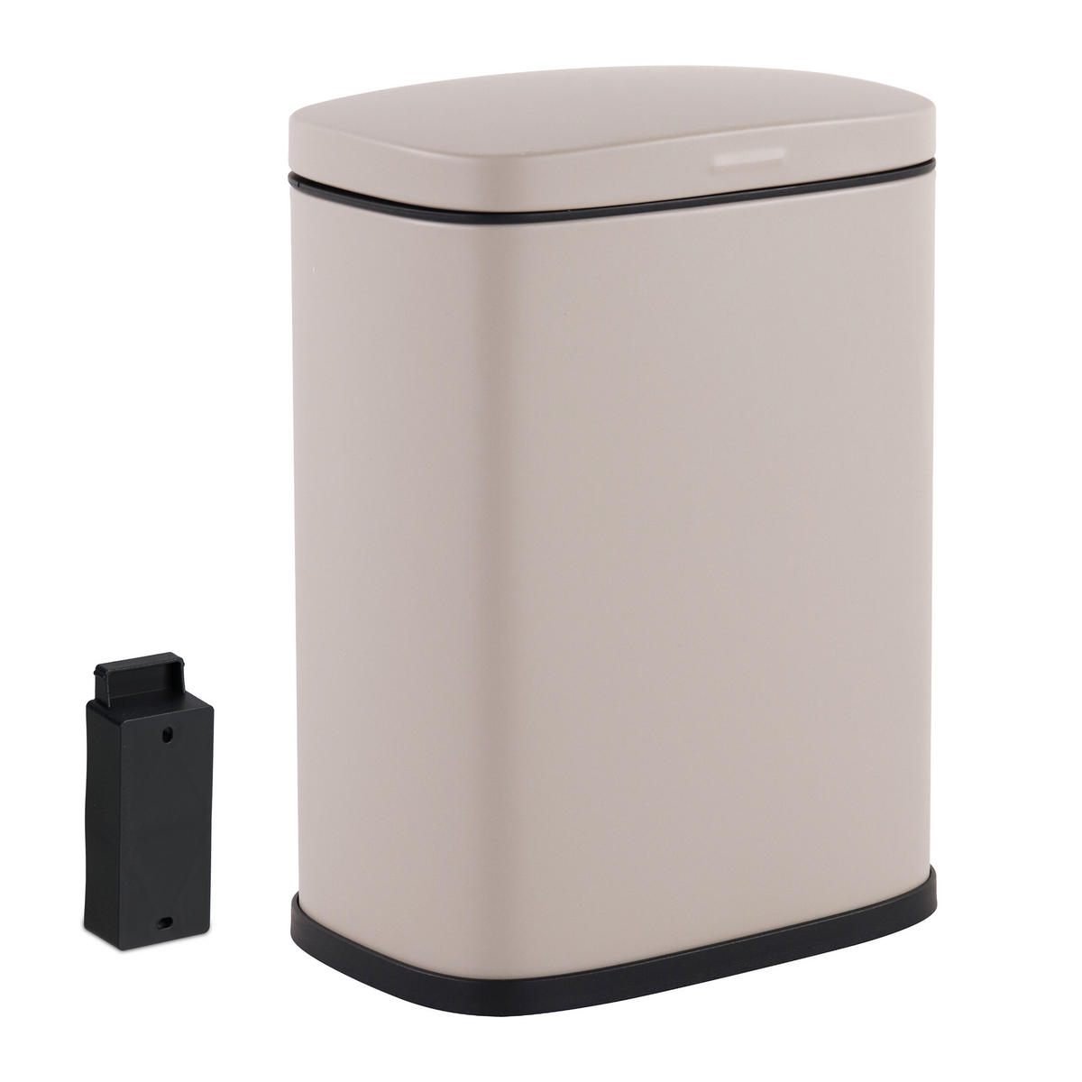 KOSMETIKEIMER - Beige, Kunststoff/Metall (18/25/15cm) - Relaxdays