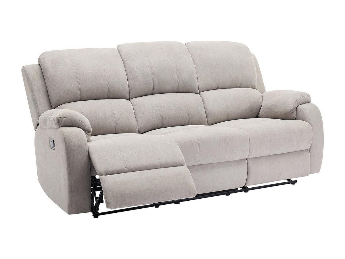 COUCHGARNITUR - 5 Personen - stoff - hellgrau Brody - Hellgrau, Textil (148/99/98cm) - Vente-Unique