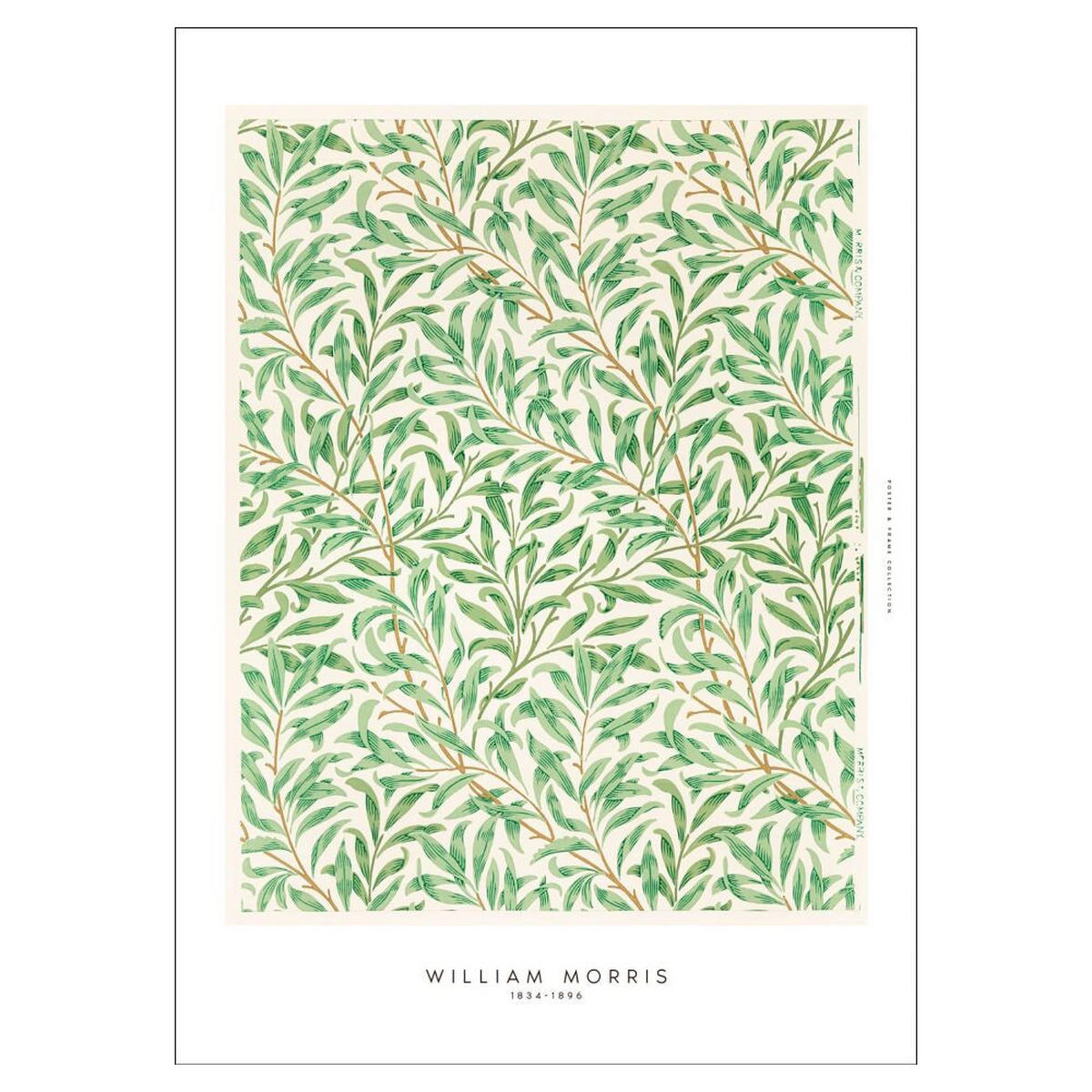 POSTER William Morris - Green Leaves - Grün, Papier (70/100/0.1cm) - Poster&Frame