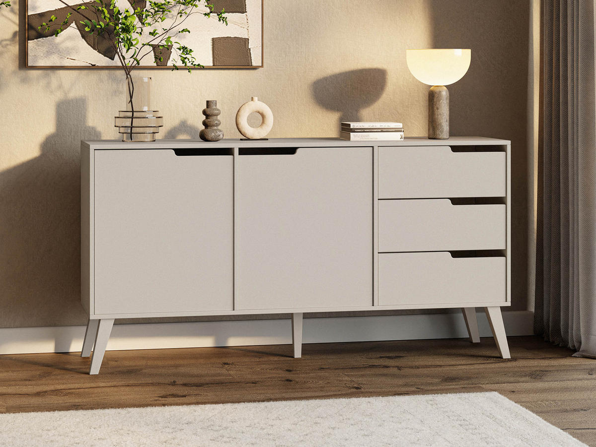 SIDEBOARD Nordelo 2D3S - Kaschmir, Holz/Holzwerkstoff (160/80/40cm) - MIRJAN24