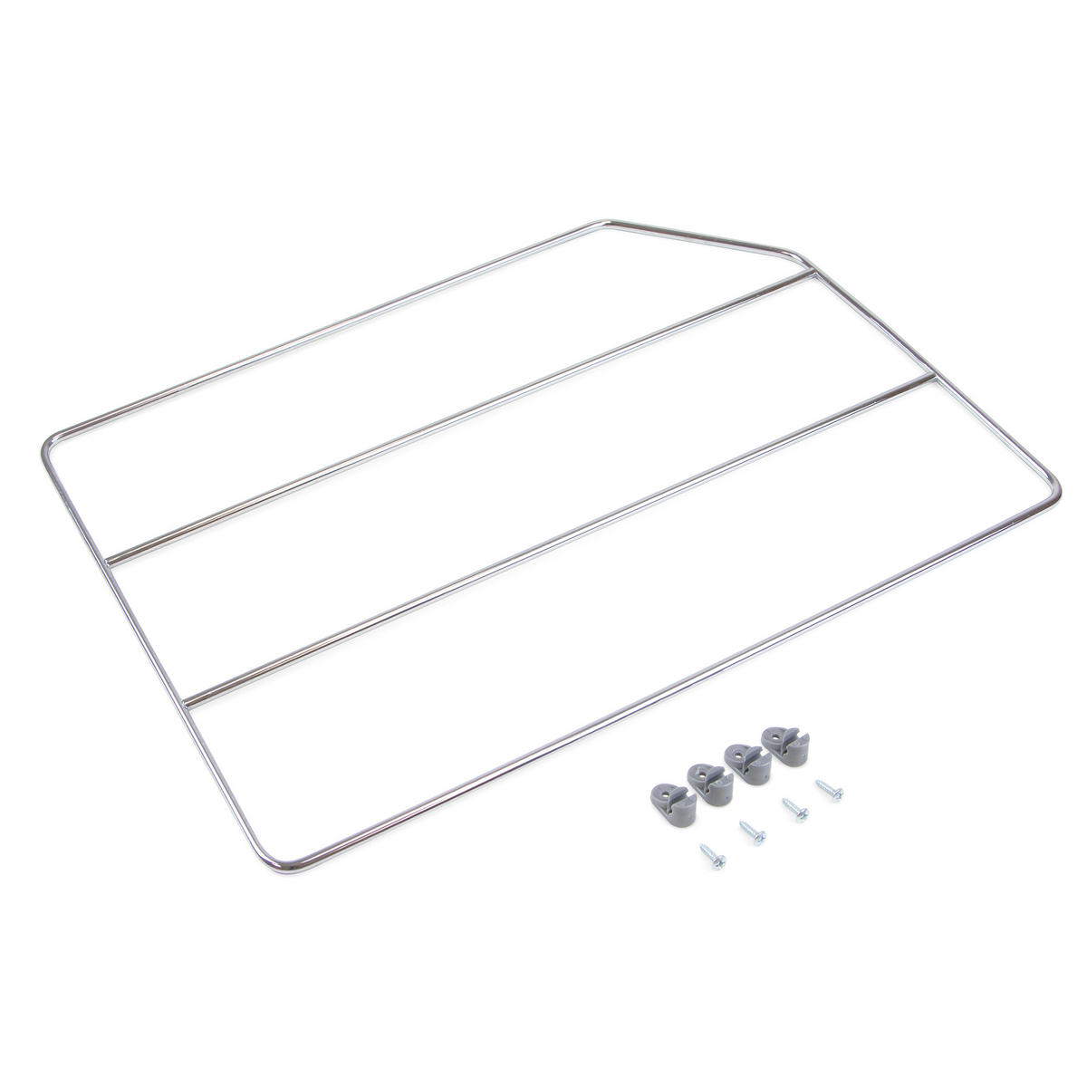 TRENELEMENTE-SET für Schränke und Regale, Verchromt, Stahl - Chromfarben, Metall (32/3/51cm) - EMUCA