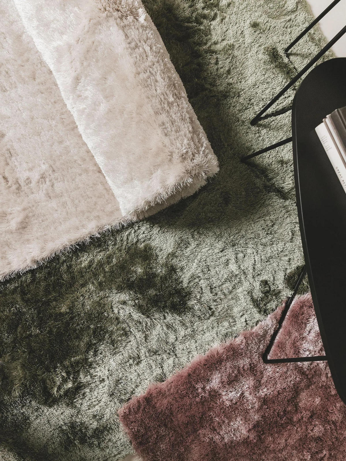 HOCHFLORTEPPICH Whisper Grün 240x340 cm - Grün, Textil (240/340cm) - benuta Nest