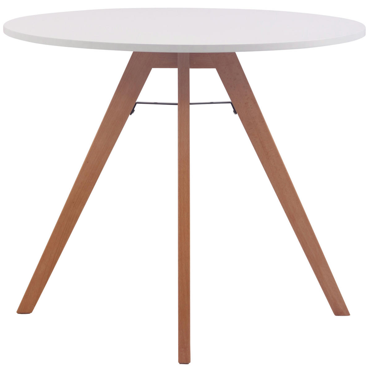 TISCHGRUPPE Holz Weiß (5-teilig) - Weiß, Holz (140/83/140cm) - CLP