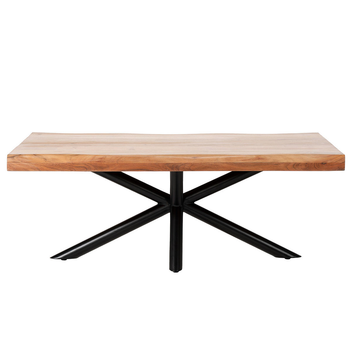 HOME24 Couchtisch KHENO - Schwarz, Holz/Metall (70/120/45cm) - home24