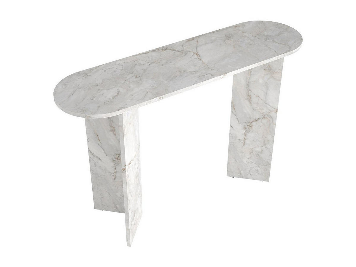 KONSOLENTISCH - 120 cm x 35 cm - holz - weiß Topania - Weiß, Holz (35/120/74cm) - Vente-Unique