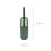 TOILETTENBÜRSTE mit Kunststoff-Behälter 10/10/37,5 cm - Grün, Kunststoff (10/37.5/10cm) - Douceur d´intérieur