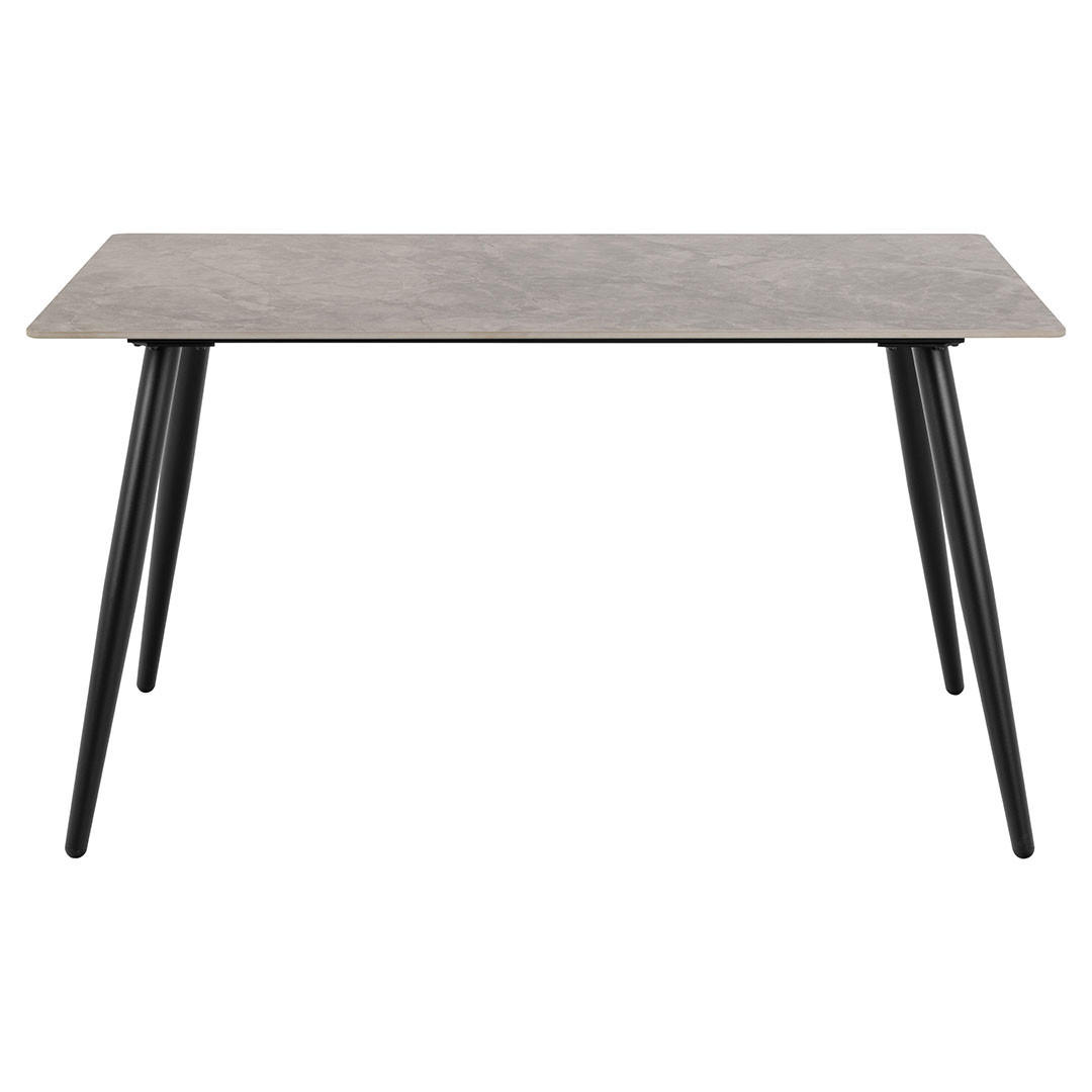 ESSTISCH, Wicklow, Grau, Metall / Keramik, 140 x 80 x 75 cm - Grau, Metall (80/140/75cm) - ebuy24