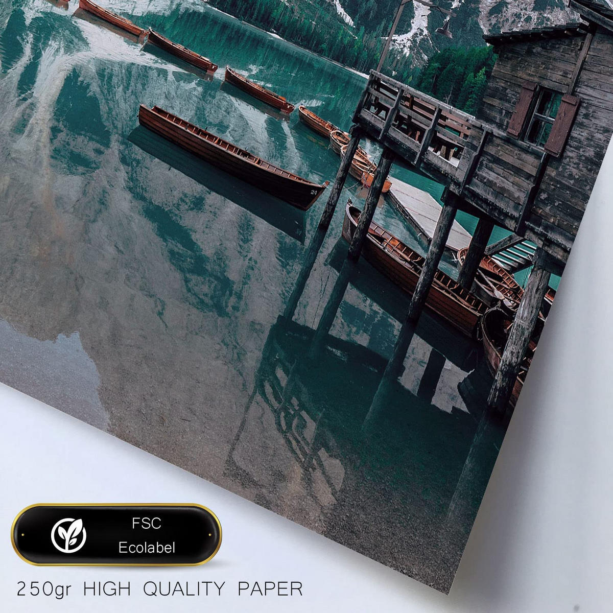 POSTER Set Mit 6 Winterberg Wandbild A3 & A4 Rahmenlos - Klar, Papier (29/3cm) - Nacnic