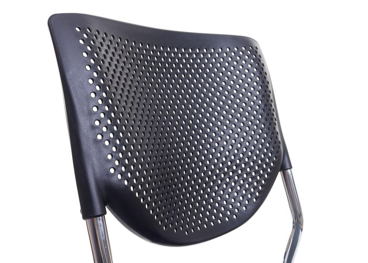 BESUCHERSTUHL 4er-Set 83x49x58cm Sitzhöhe 46cm Stoff/Textil Sitz Dunkelgrau - Dunkelgrau, Textil (49/83/58cm) - PROREGAL