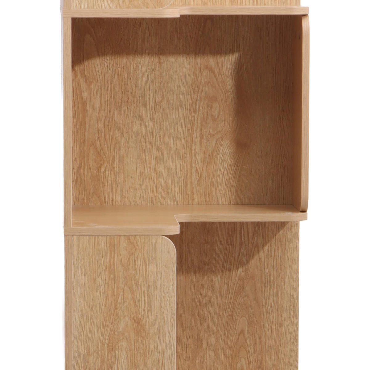 BÜCHERREGAL 6 Ablagen Helles Holz 38,5/37,5/175 - Hellbraun, Holz (39/175/38cm) - Mobili Rebecca