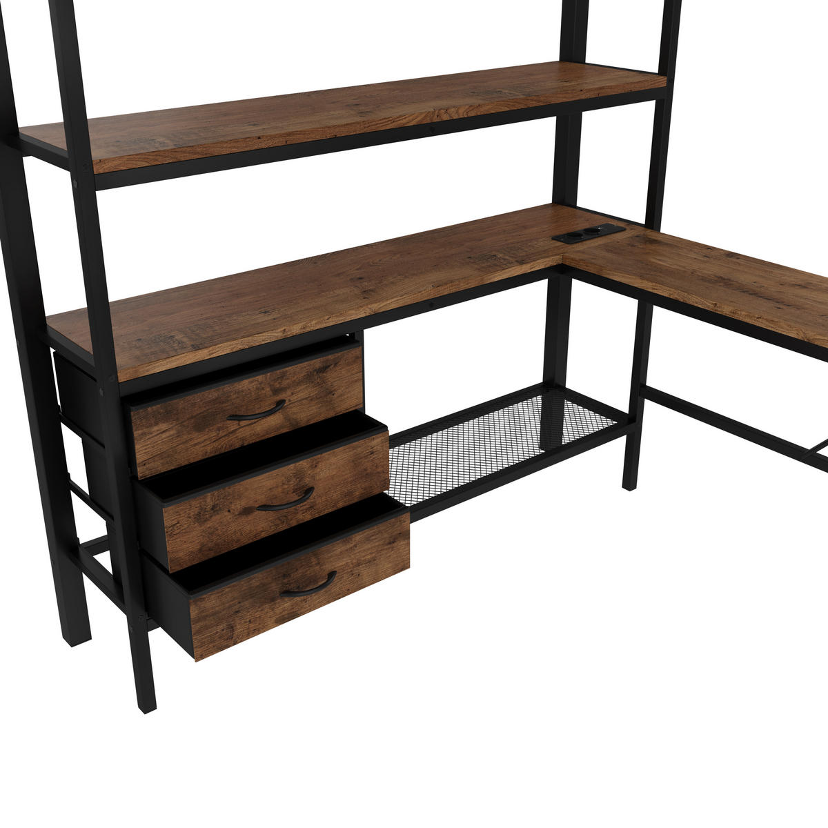 HOCHBETT 140/200 cm Schwarz - Schwarz, Metall - Raumix