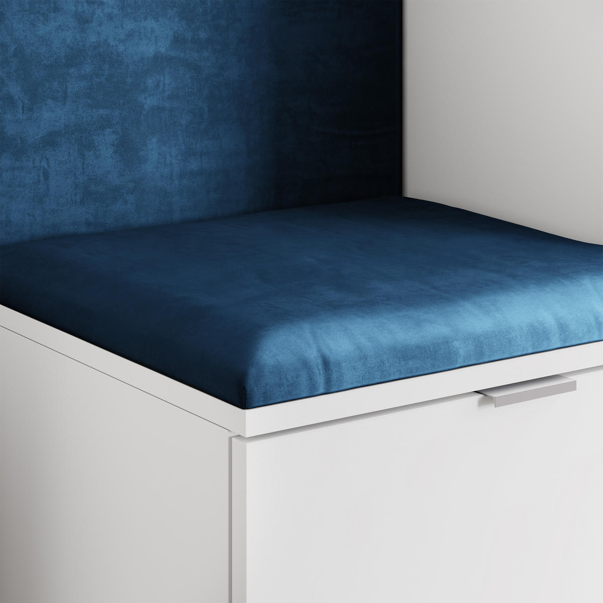 GARDEROBENSCHRANK VIRA 95/181/51 cm Modern Garderobe-Set Eiche Wotan - Blau/Eiche Wotan, Holzwerkstoff (95/181/51cm) - MASSENO