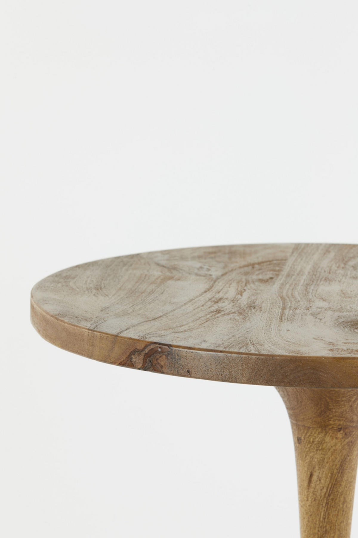 BEISTELLTISCH Bicaba Braun Ø50/55 cm - Braun, Holz (50/50/55cm) - Light & Living