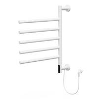 HANDTUCHWÄRMER Elektrisch Weiß 75W 450x622 mm 180° drehbar - Weiß, Metall (45/62.2/3cm) - LuxeBath