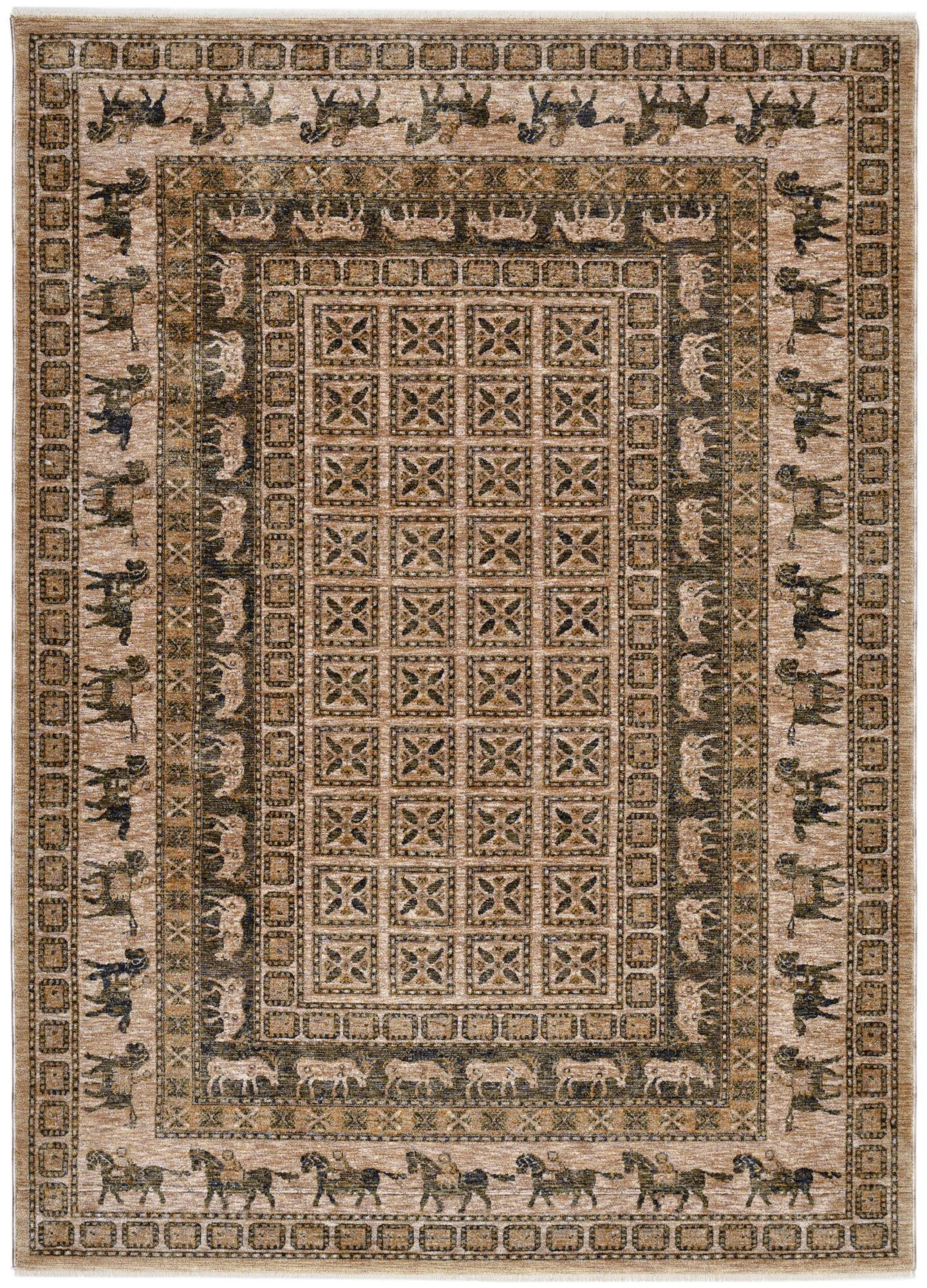 Theko Orientteppich Beige 80x150 cm