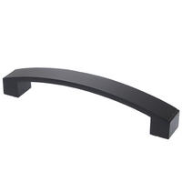 MÖBELGRIFF BA 128mm, Küchengriff Schwarz matt, Schrankgriff modern - Schwarz, Metall (2/2.8/14.6cm)