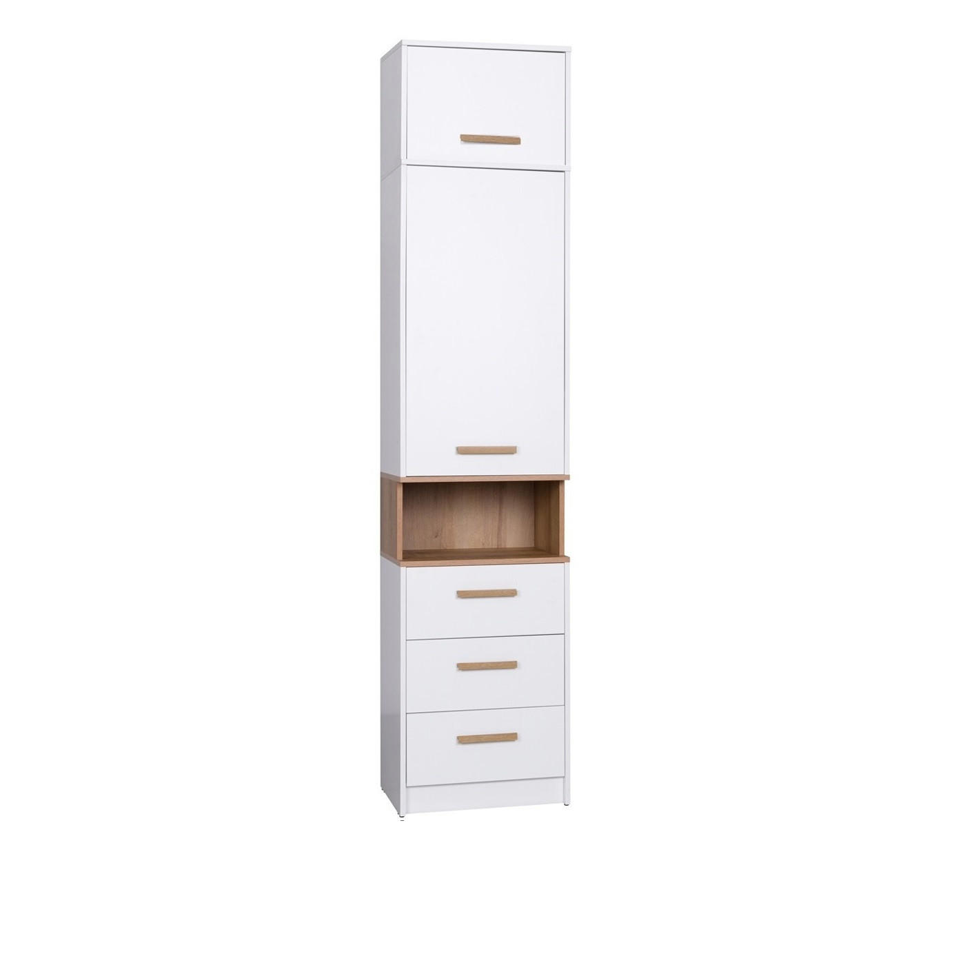 STANDREGAL BÜCHERREGAL G6+G14/B WEIß 52/235/40 - Weiß, Holzwerkstoff (52/235/40cm) - Marmex Möbel