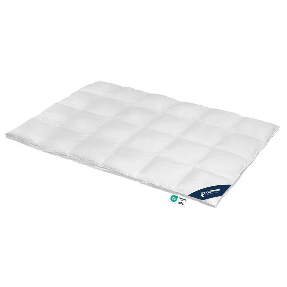DAUNENDECKE 200x200 Polarwarm, LUXUS Winterdecke extra warm 90% Daune - Weiß, Textil (200/200cm) - casimum