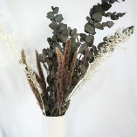 TROCKENBLUMENSTRAUSS Pampasgras Eukalyptus Mix - braun / 60 cm - Braun, Naturmaterialien (60cm) - Lykke & You