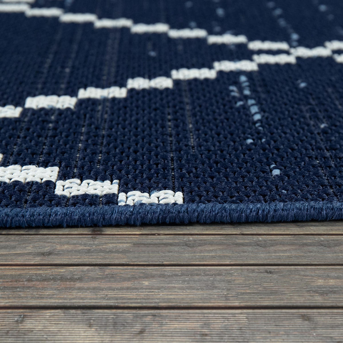 OUTDOORTEPPICH 80/150 cm Kortrijk 742 - Blau, Kunststoff (80/150cm) - Paco Home