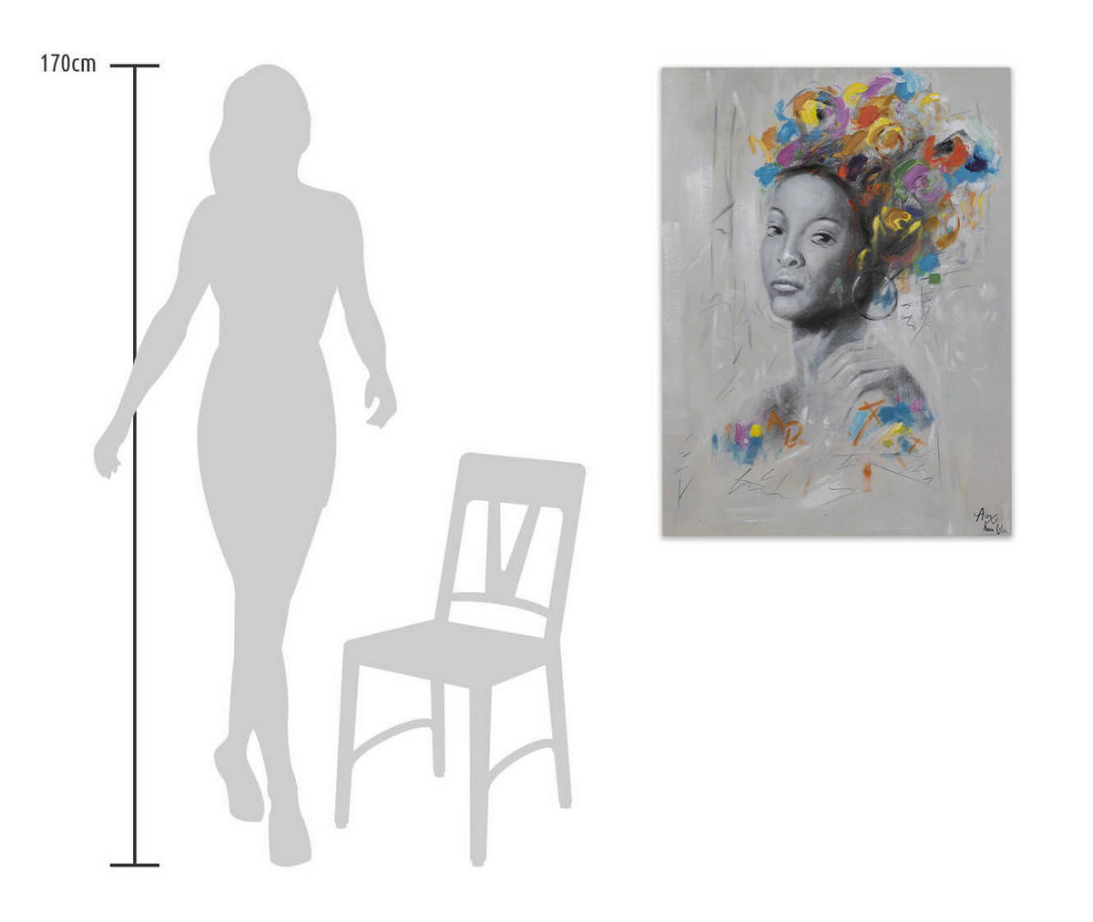 ACRYLBILD HANDGEMALT 75/100 cm - Multicolor, Holz/Textil (1.4/100cm) - KUNSTLOFT