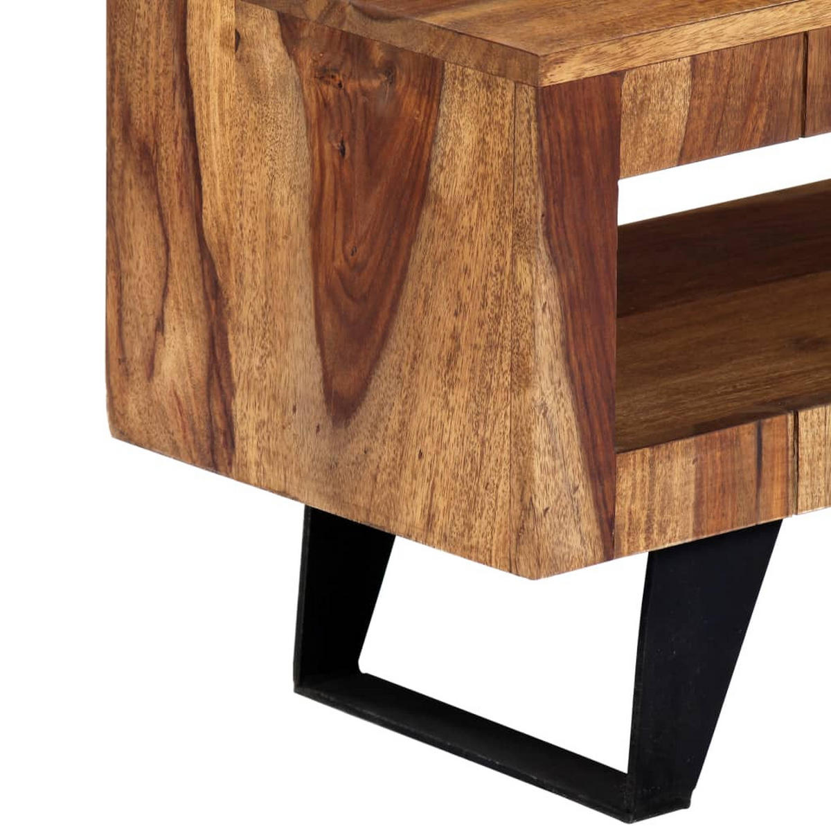 TV-SCHRANK 140/30/40 Cm Massivholz Akazie - Braun, Holz (40/140/30cm) - vidaXL