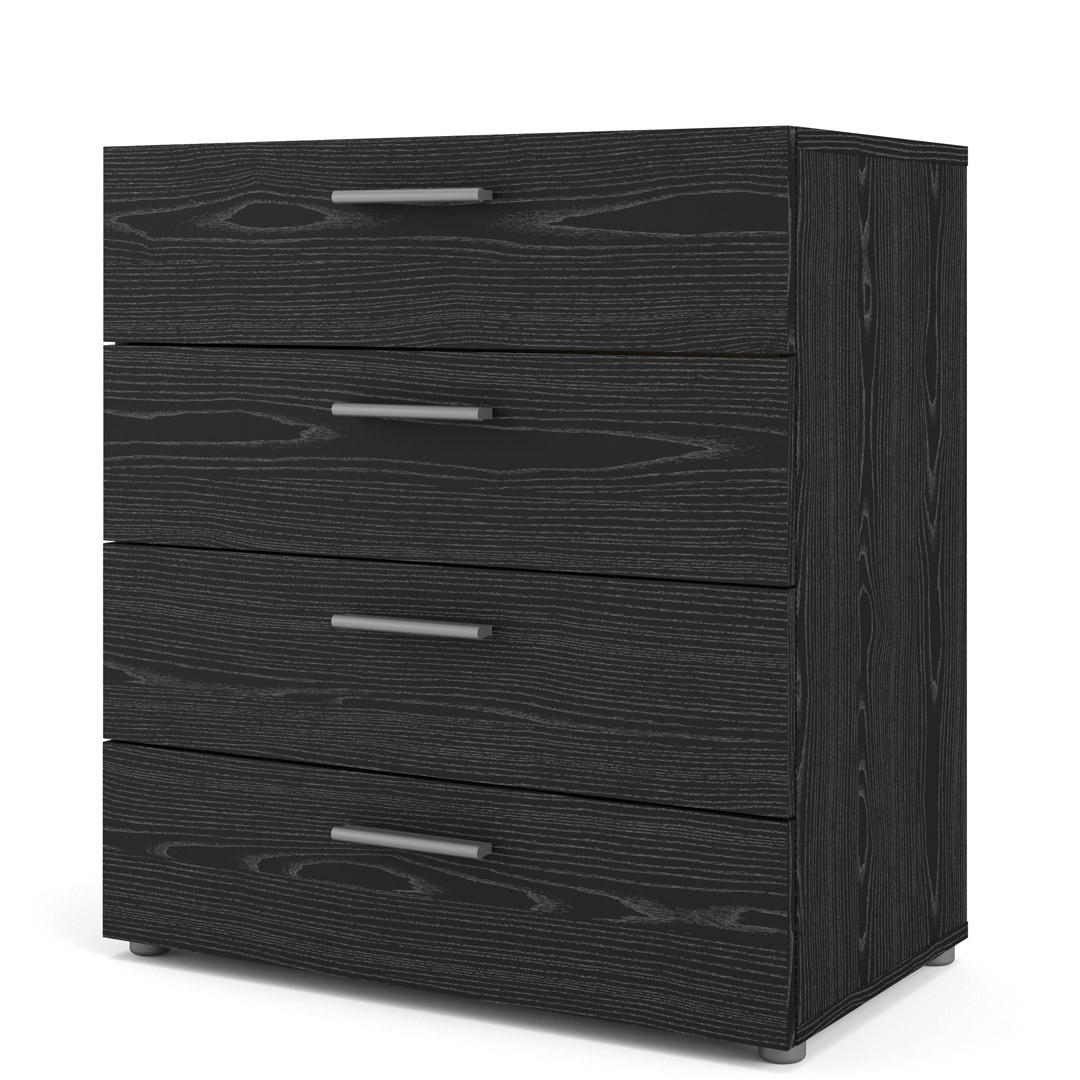 ebuy24 Kommode Schwarz 81x69x41 cm