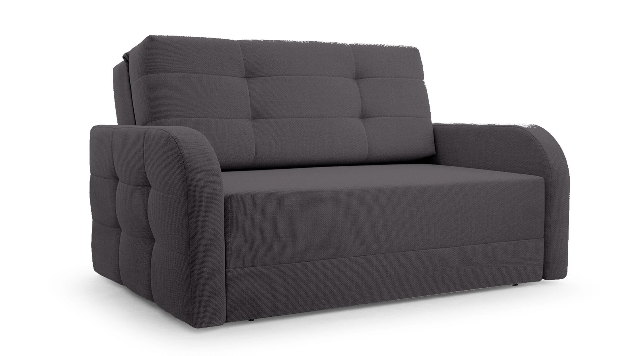 SCHLAFSOFA Porto 120 - Dunkelgrau (BRAGI 16) - Dunkelgrau, Holz (141/90/100cm) - Möblo