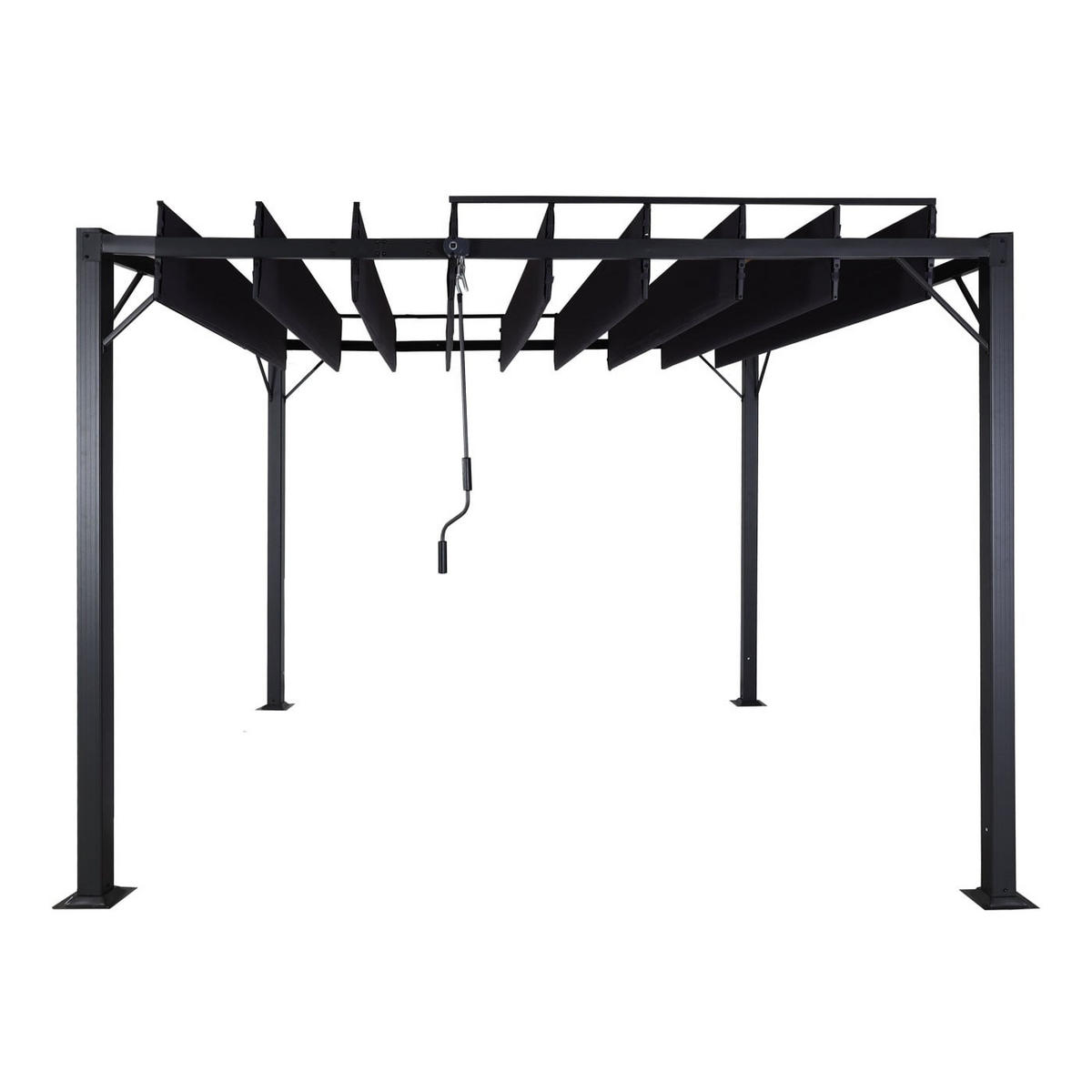 PERGOLA 213x300x300cm Anthrazit - Anthrazit, Metall (300/213/300cm) - BERLINLODGE