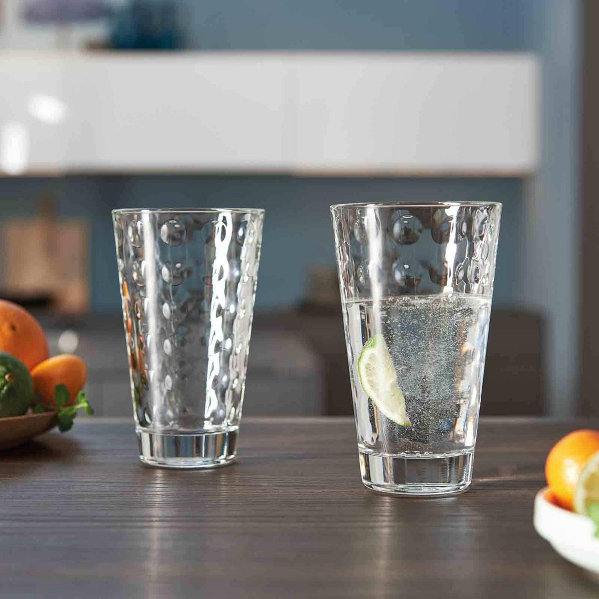 TRINKGLÄSER Optic transparent 12er Set - Transparent, Glas (0.001L) - Leonardo Living