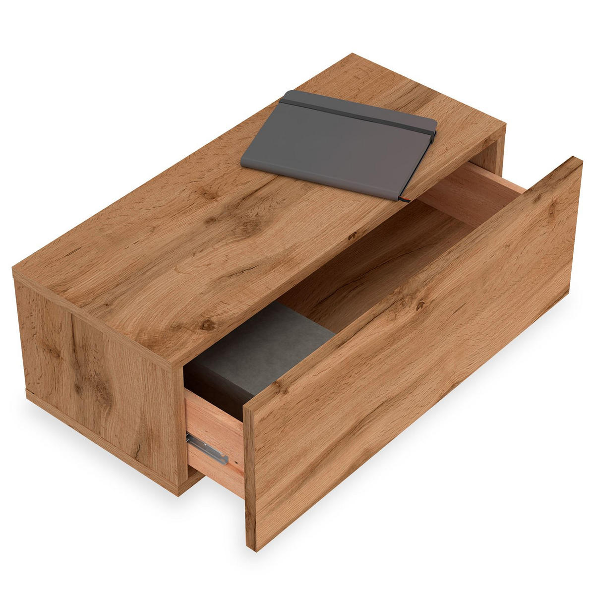 HÄNGENDER NACHTTISCH NANI Wotan Eiche - Eiche Wotan, Holzwerkstoff (60/21/27cm) - IDIMEX