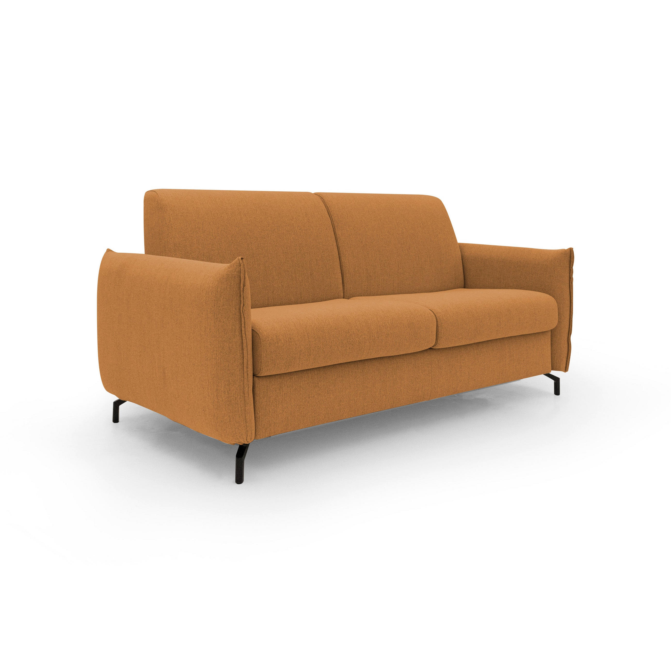 SCHLAFSOFA Scarlet - Orange, Metall (215/95/96cm) - Divani.store