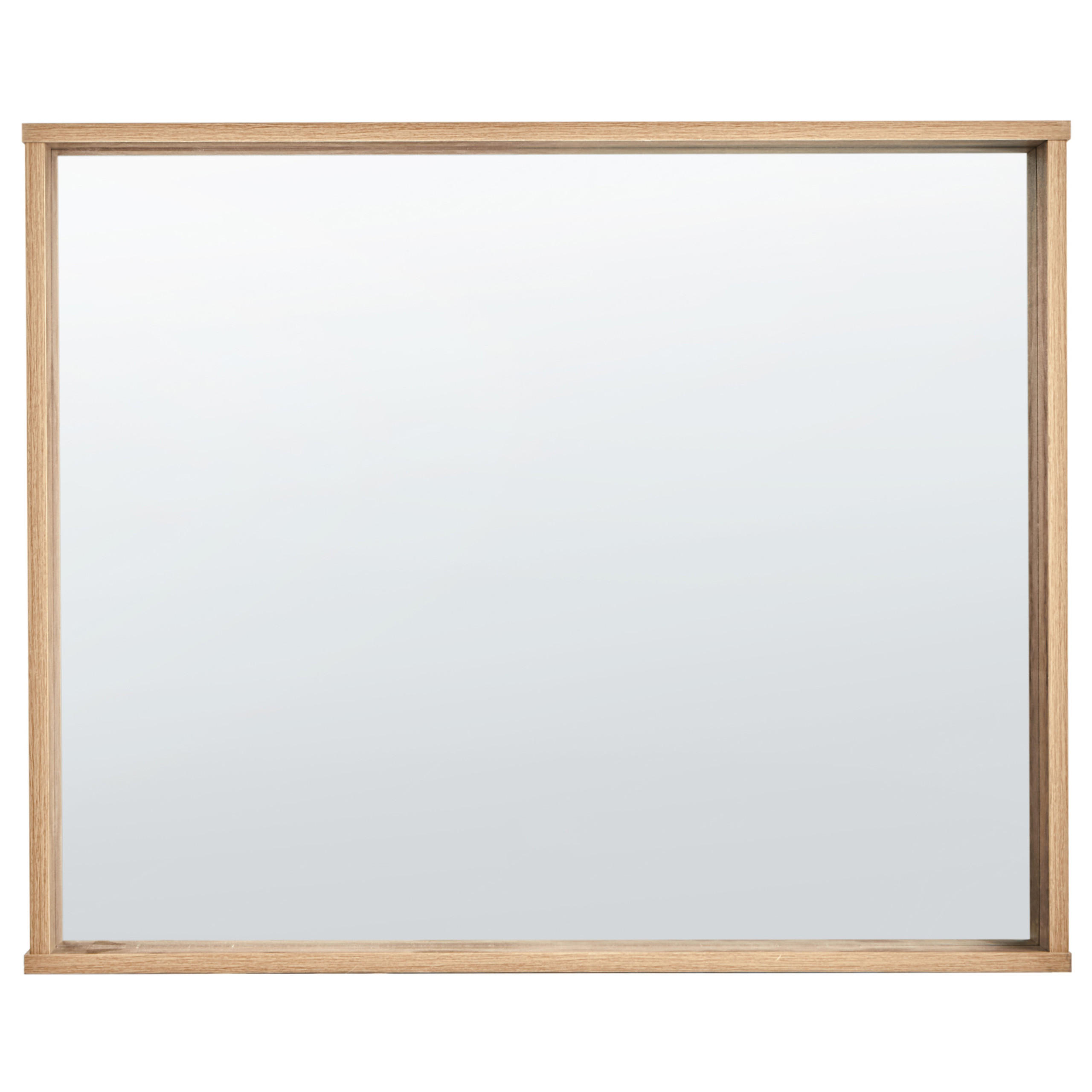 Beliani Wandspiegel Braun 80x65x8 cm