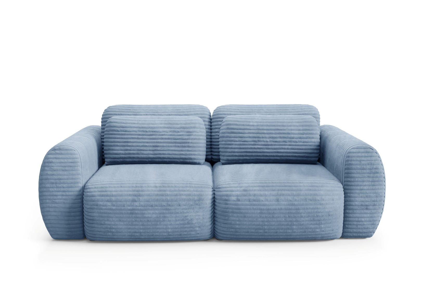 SCHLAFSOFA mit Bettkasten Blau - Blau/Schwarz, Holz/Holzwerkstoff (266/95/110cm) - Furnisell