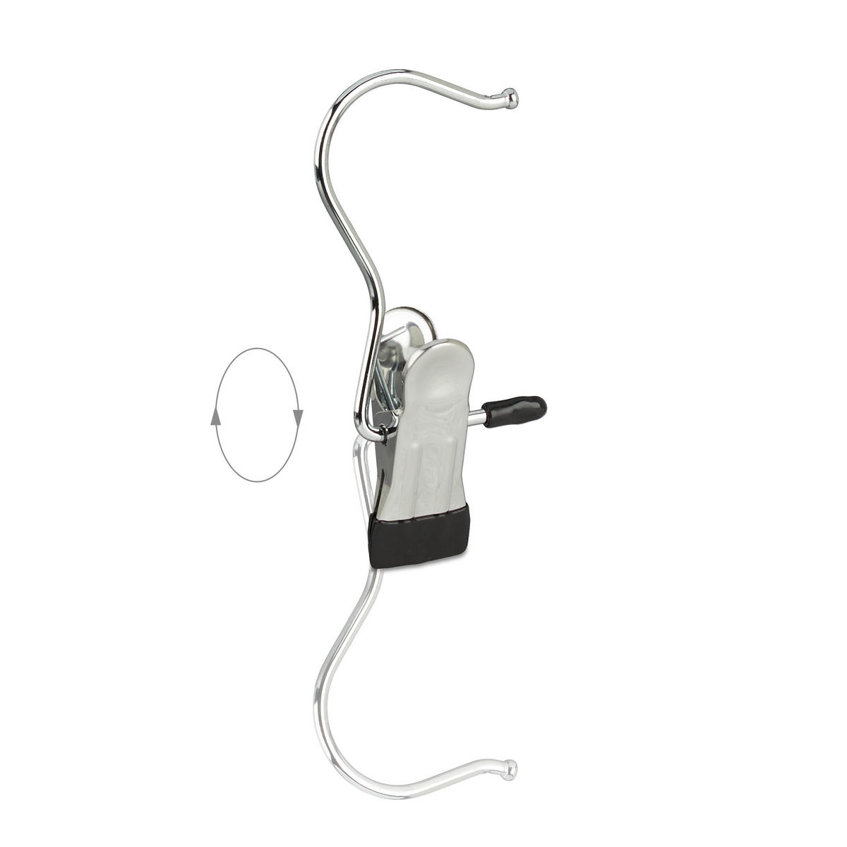 20XKLIPY na obuv - strieborná, kov/plast (5/10.5/2cm) - Relaxdays