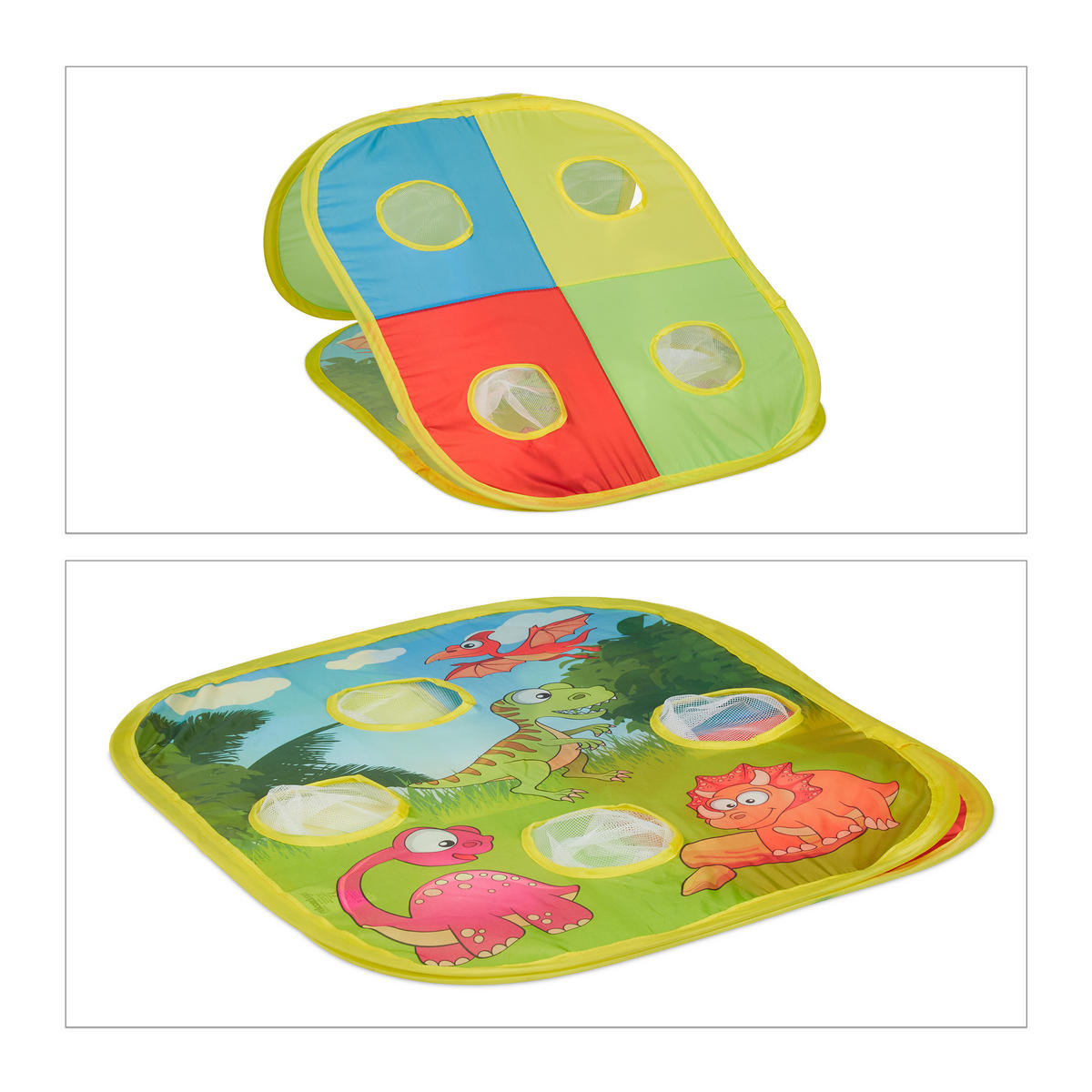 HRA so sáčkami - viacfarebná, kov/textil (50.5/58cm) - Relaxdays