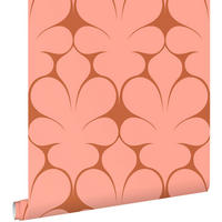 TAPETE Retro-Ornamente 50 x 900 cm - Terracotta, Papier (50/900cm) - ESTAhome