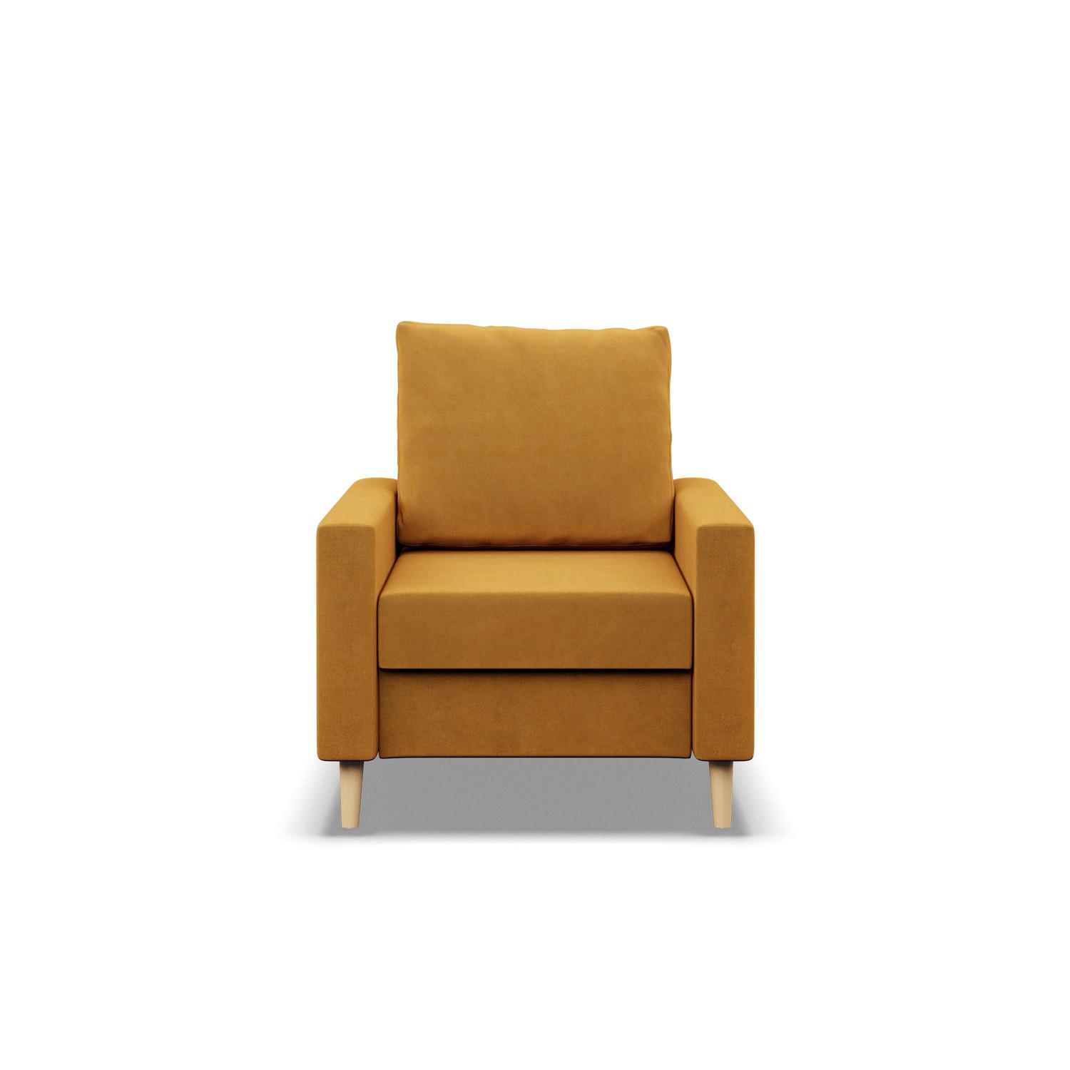 LOUNGESESSEL BLANK, BONELL, Gelb - Gelb, Textil (75/92/92cm) - Mebligo
