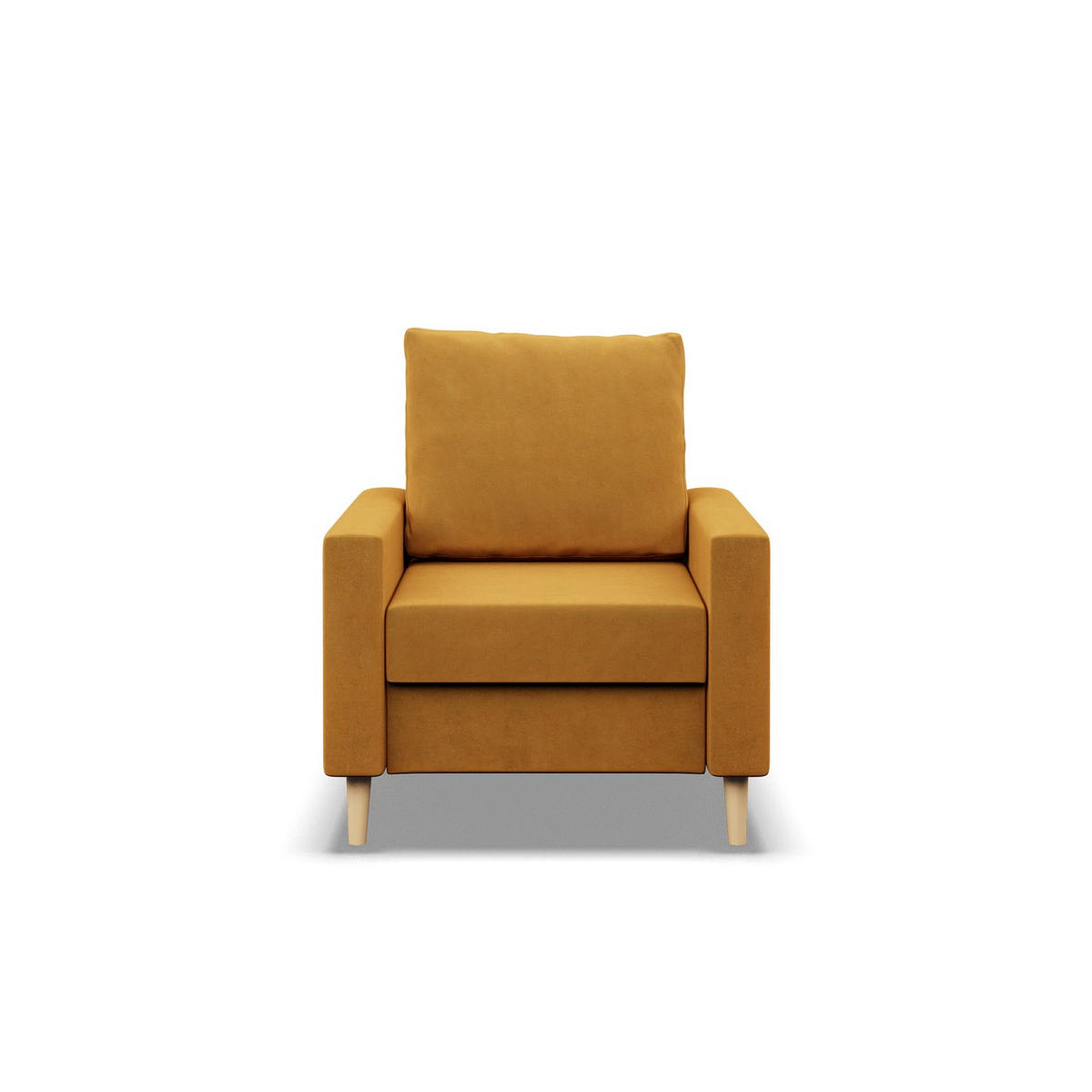 LOUNGESESSEL BLANK, Gelb - Gelb, Textil (75/88/92cm) - Mebligo