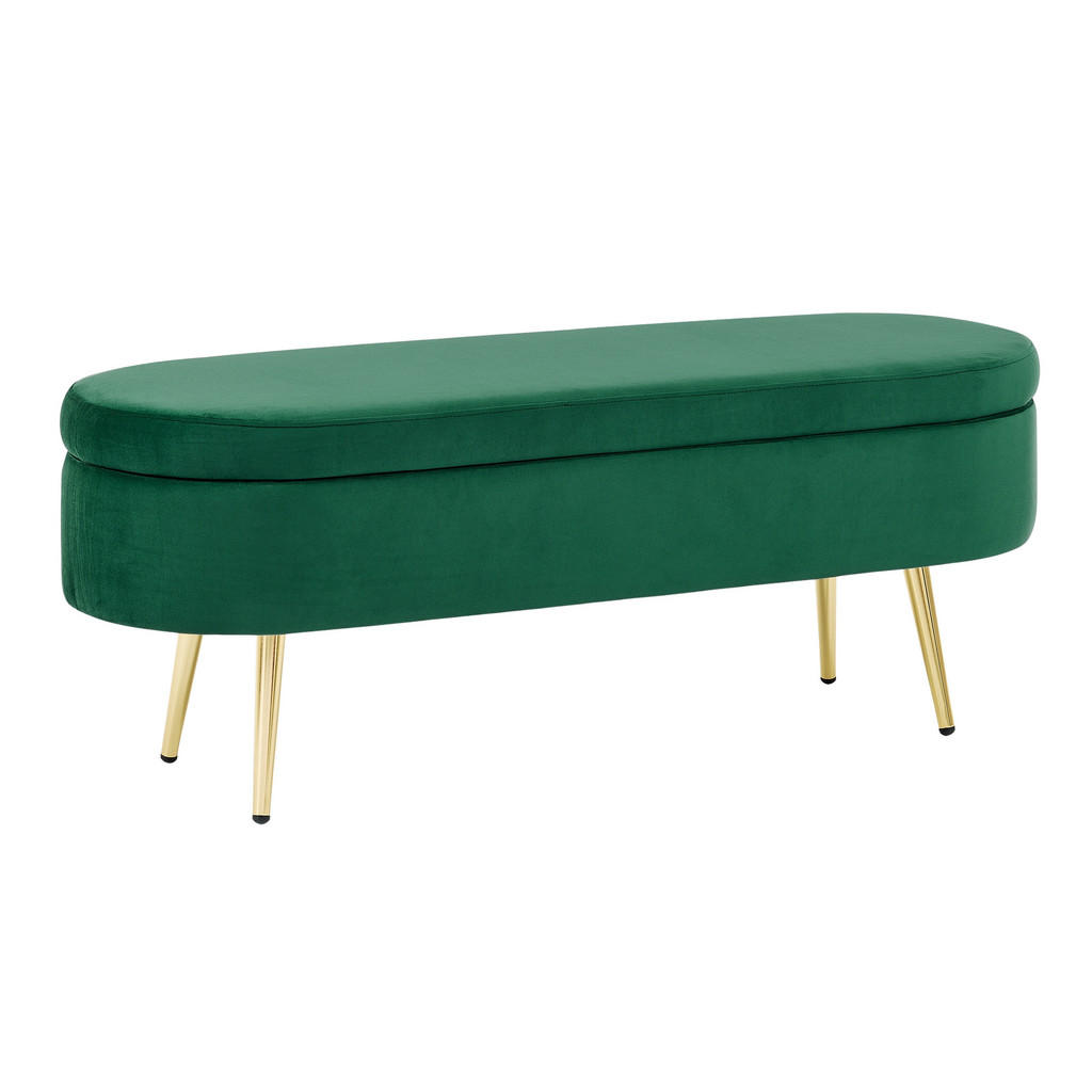 Urban Meuble ÚLOŽNÁ TRUHLA samet a zlato 110 cm