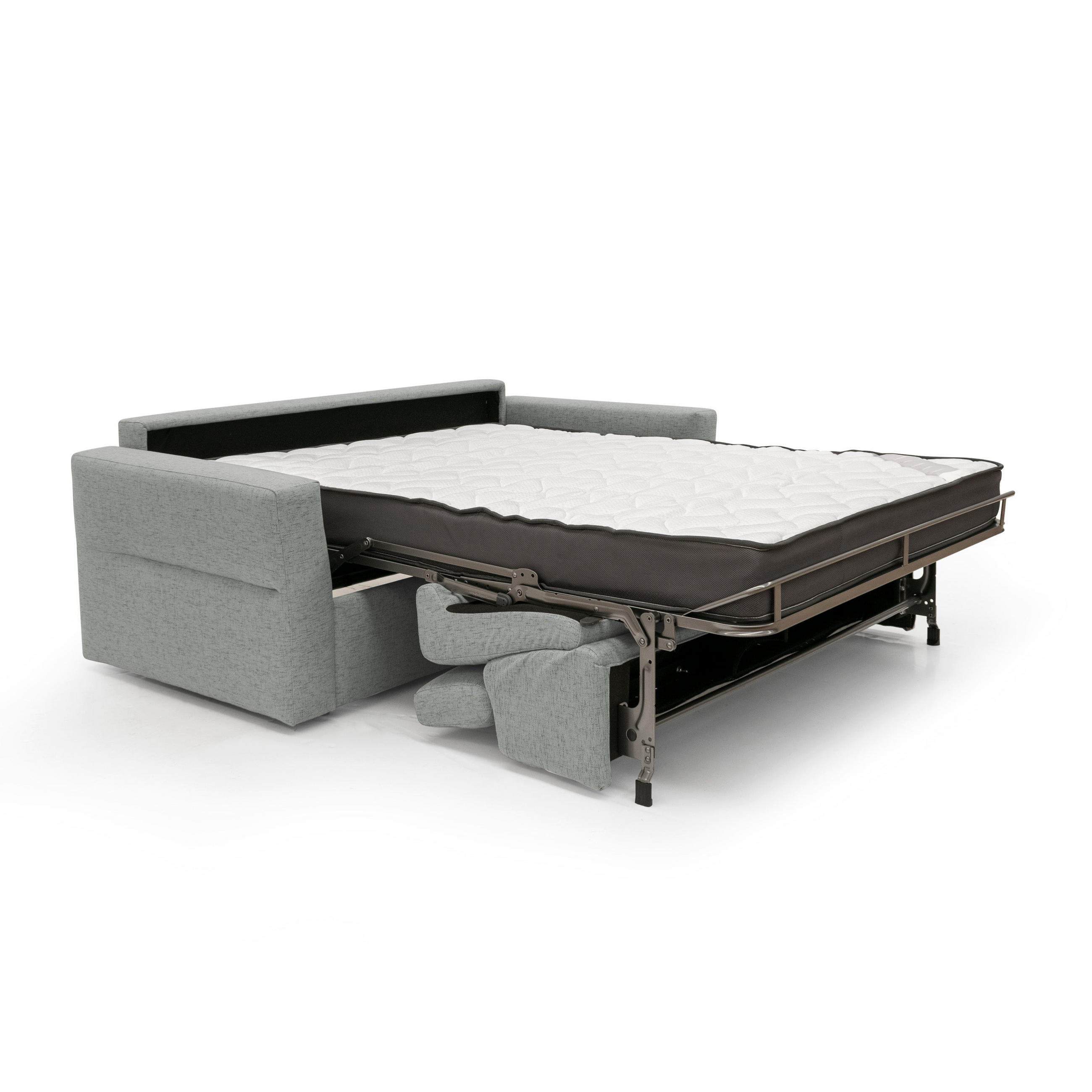 SCHLAFSOFA Avalon - Hellgrau, Textil (220/100/95cm) - Divani.store